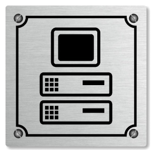 Server, 100x100mm, stříbrná, Kansas